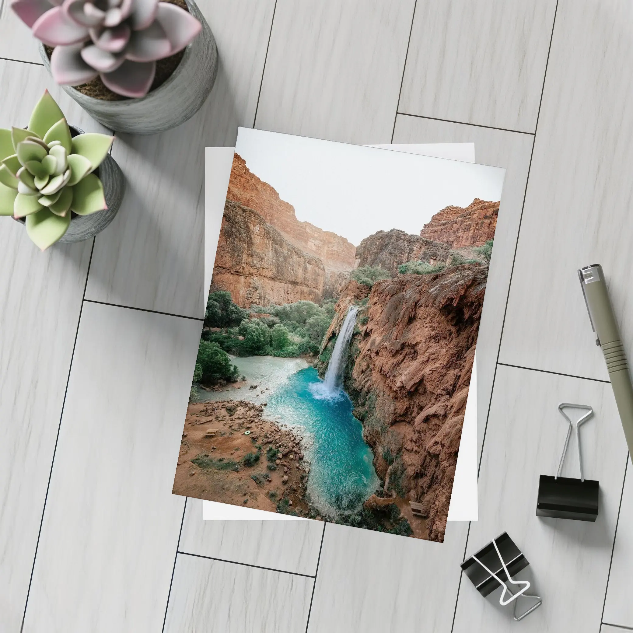 Havasu Falls Red Canyon Turquoise Pool – Postcards