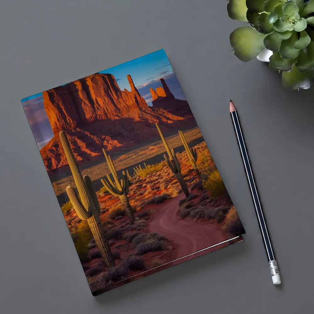 Monument Valley Desert Southwest Cactus Landscape – Notebooks