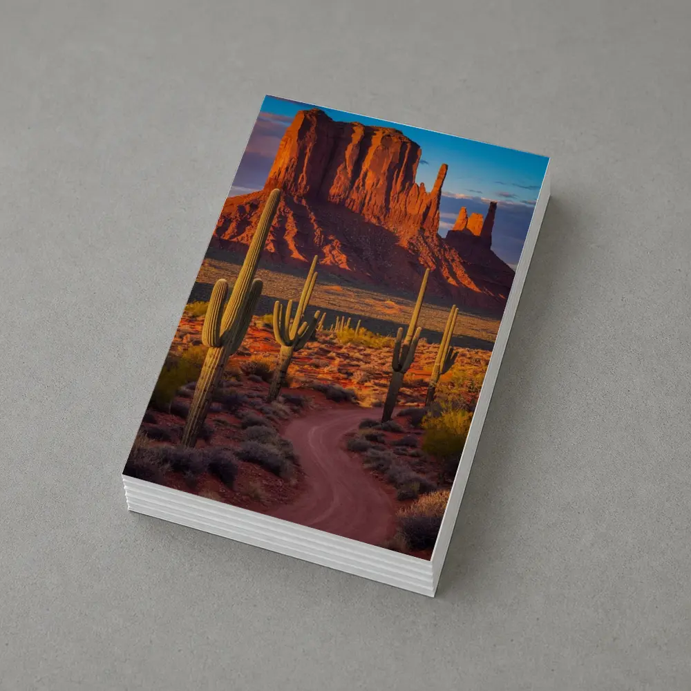 Monument Valley Desert Southwest Cactus Landscape – Postcards