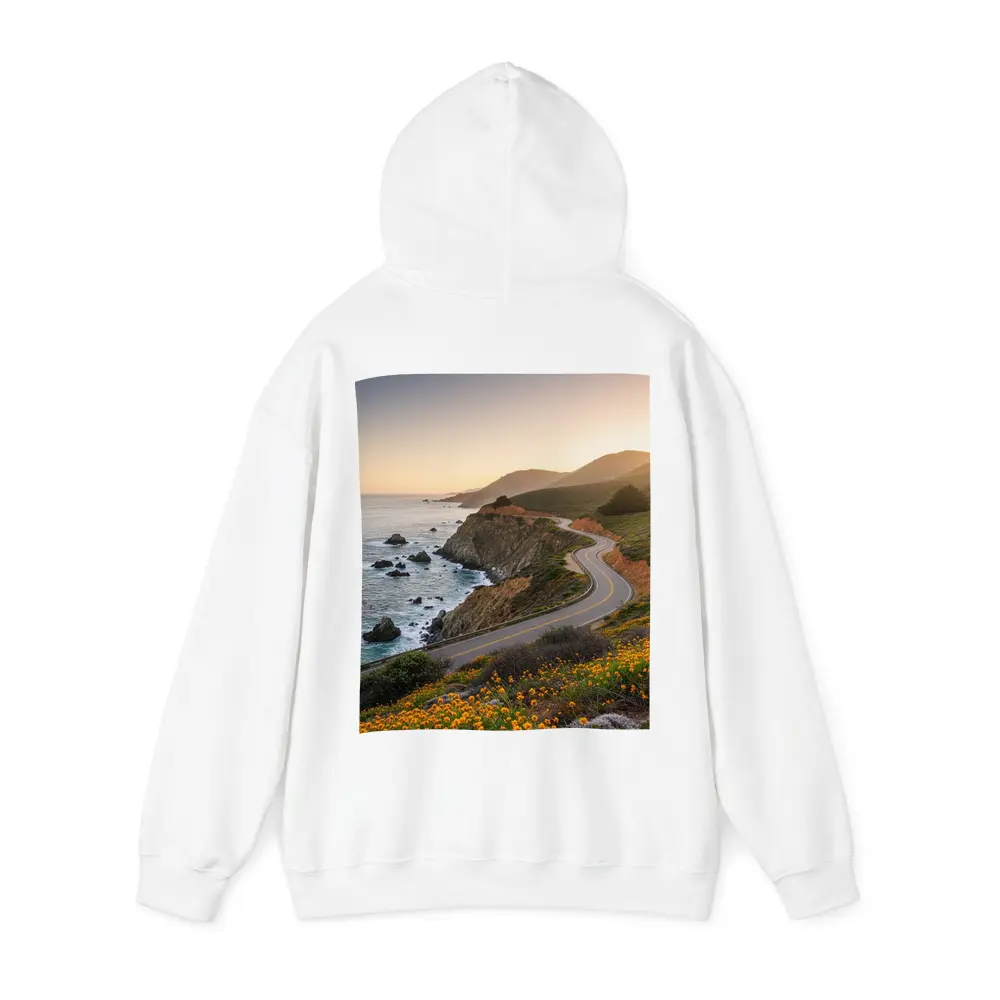 California Coastal Highway Sunset Wildflowers – Hoodies