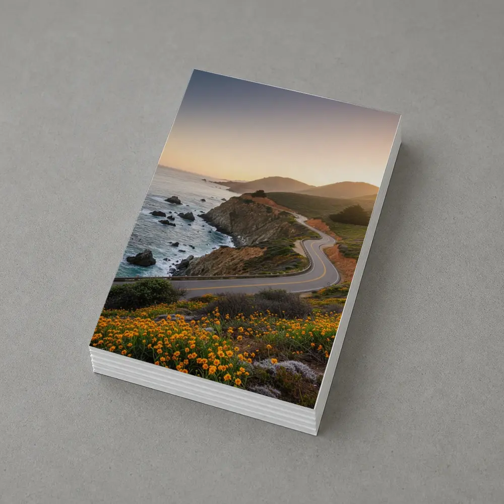 California Coastal Highway Sunset Wildflowers – Postcards