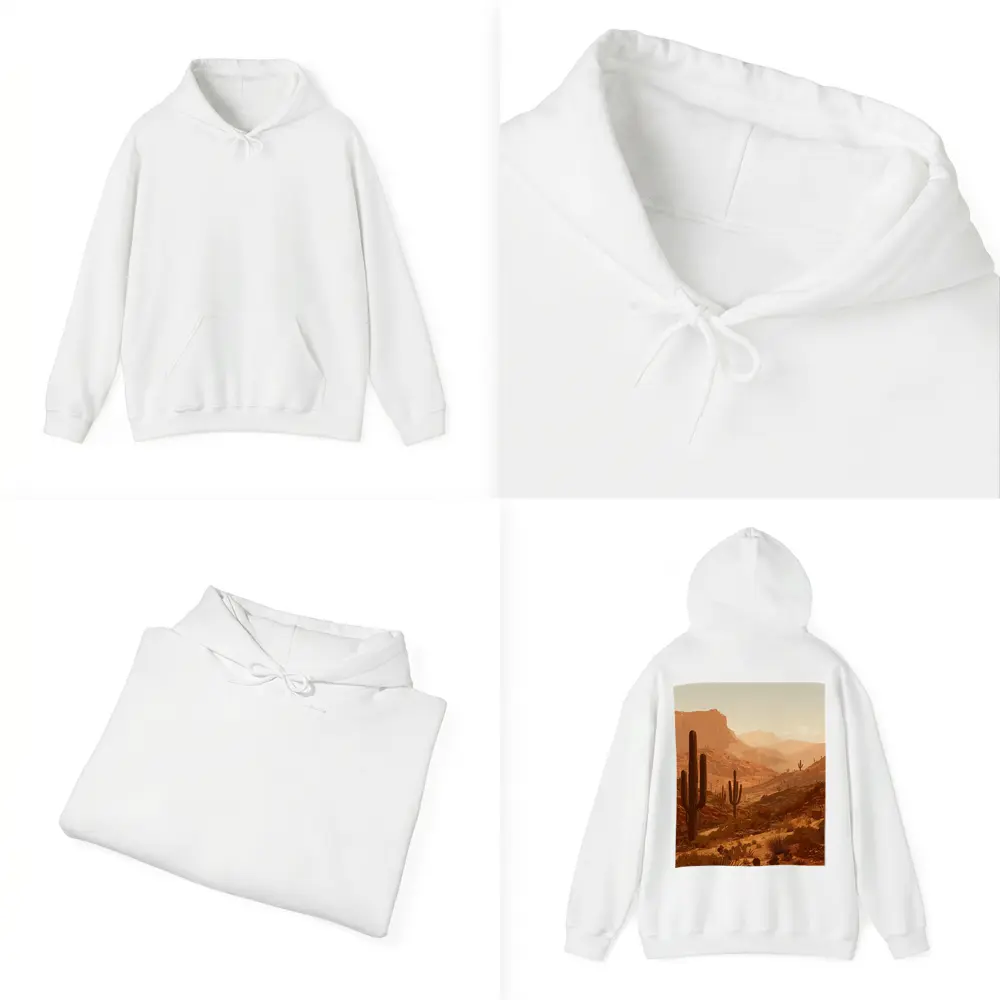 Desert Canyon Saguaro Cactus Warm Sunset – Hoodies