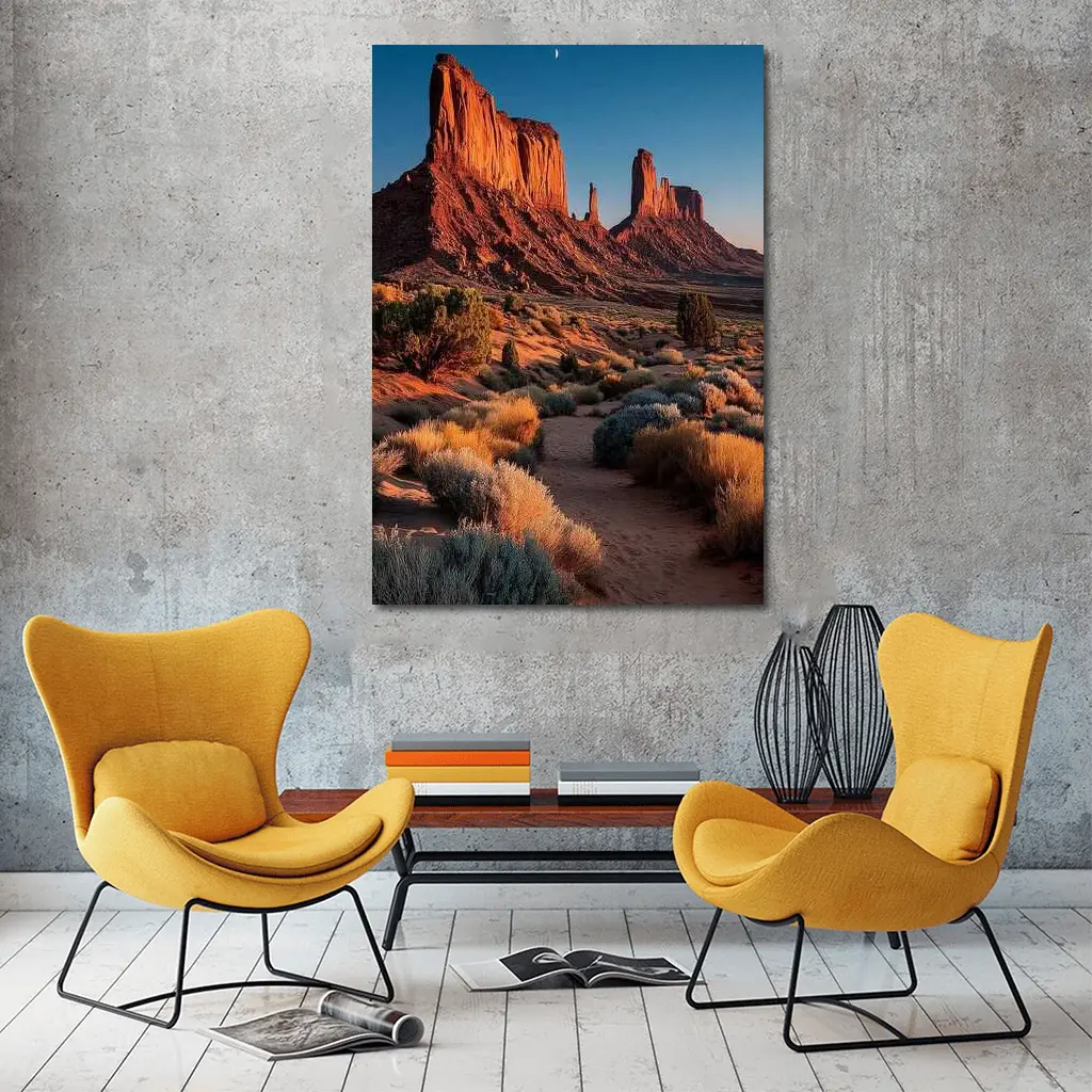 Monument Valley Desert Red Rock Landscape – Wall Art