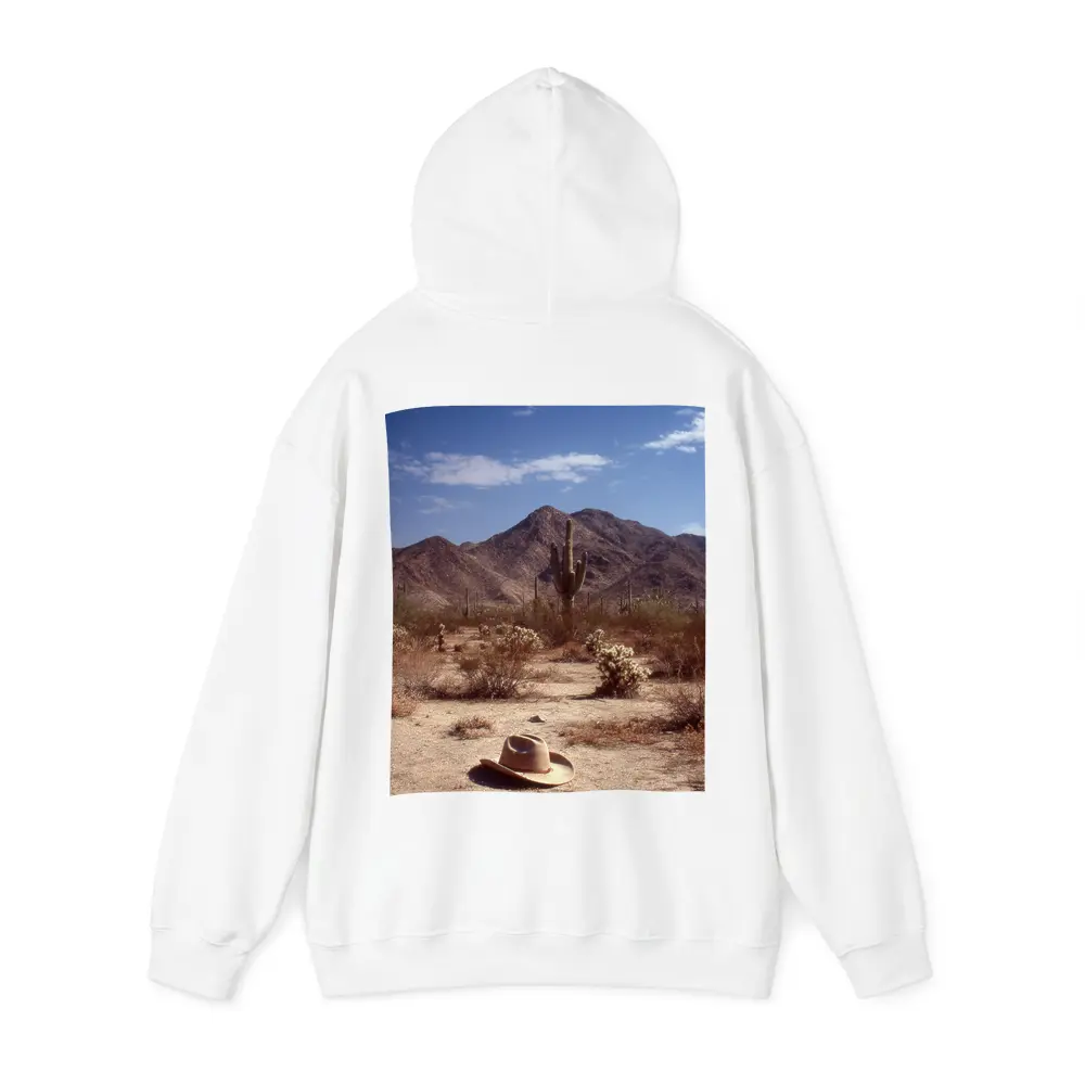 Cowboy Hat Saguaro Cactus Desert Mountain Landscape – Hoodies
