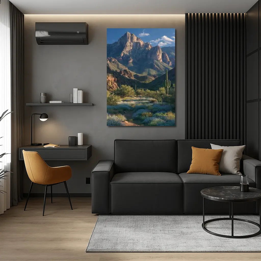 Saguaro Cactus Desert Mountain Landscape Arizona – Wall Art
