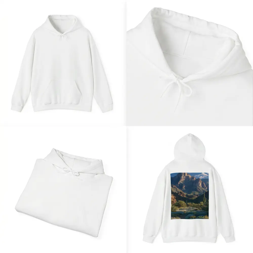 Saguaro Cactus Desert Mountain Landscape Arizona – Hoodies