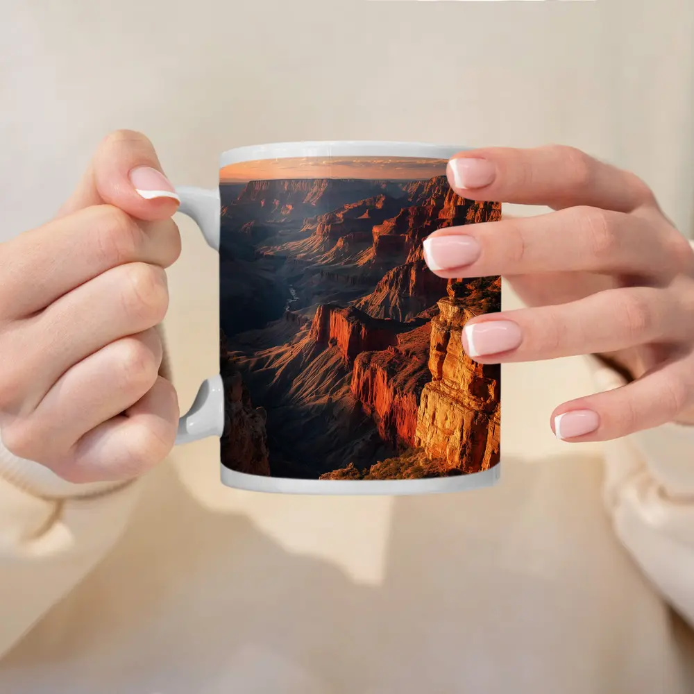 Grand Canyon Sunset Red Rock Cliffs – Mugs