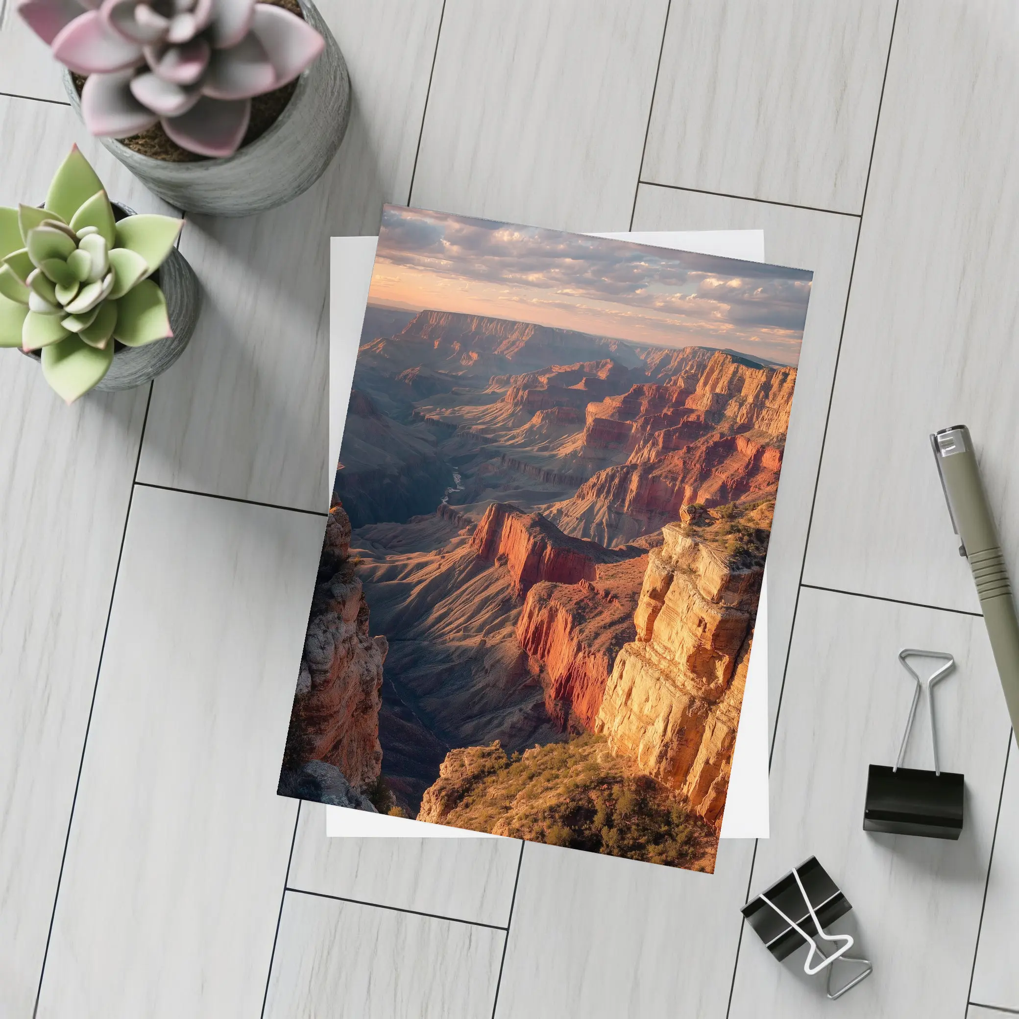 Grand Canyon Sunset Red Rock Cliffs – Postcards