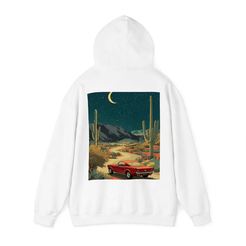 Ford Mustang Red Desert Night Drive – Hoodies