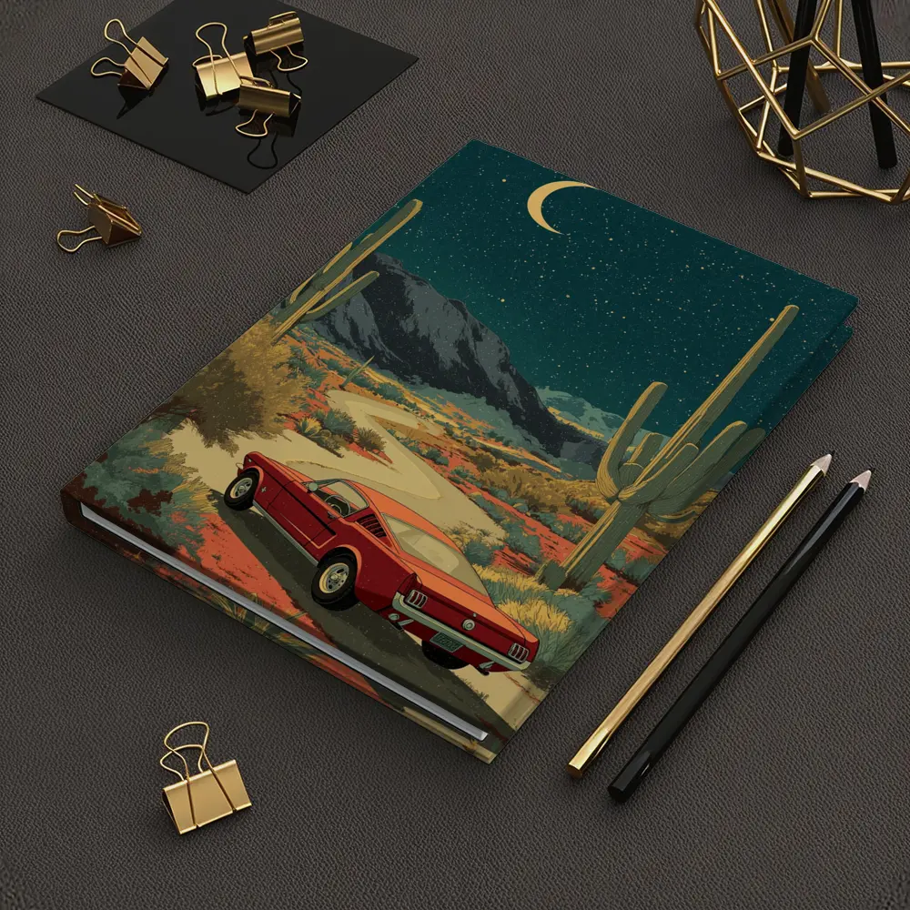 Ford Mustang Red Desert Night Drive – Notebooks