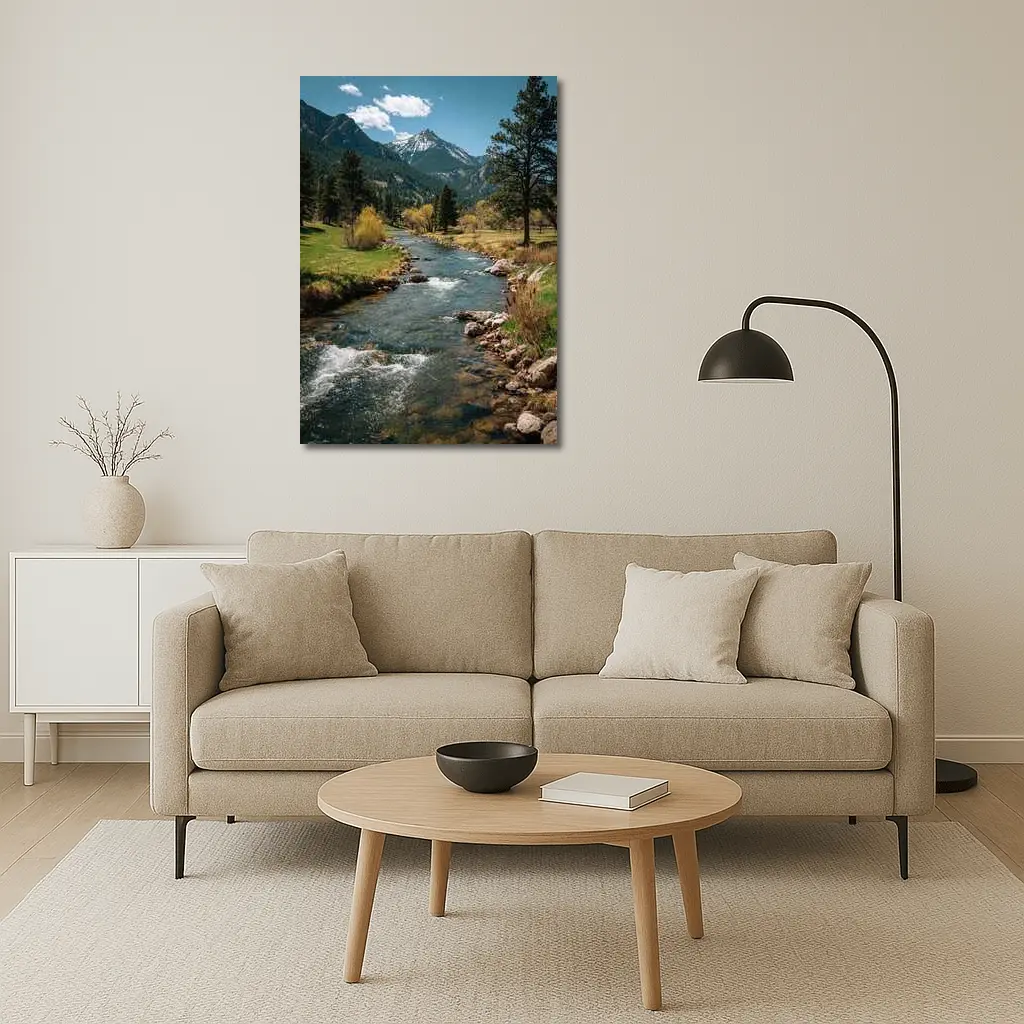 Mountain River Stream Rocky Colorado Landscape – Wall Art