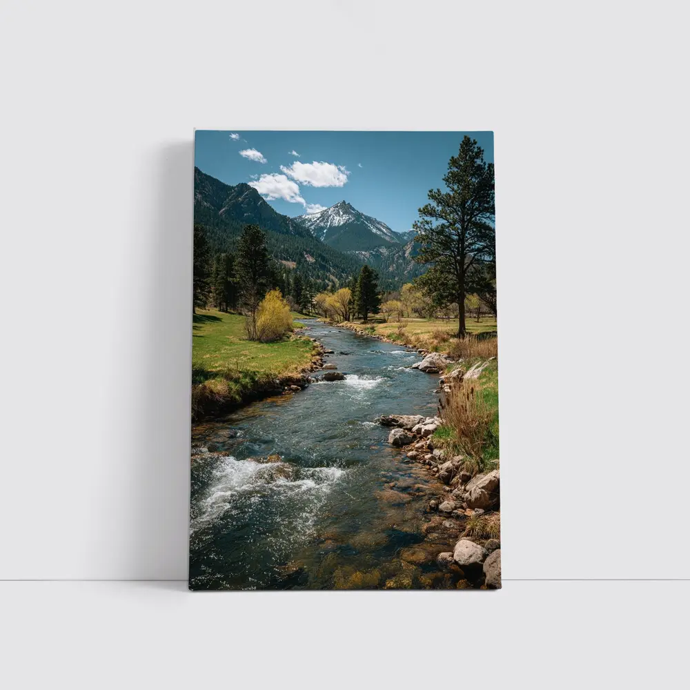 Mountain River Stream Rocky Colorado Landscape – Wall Art