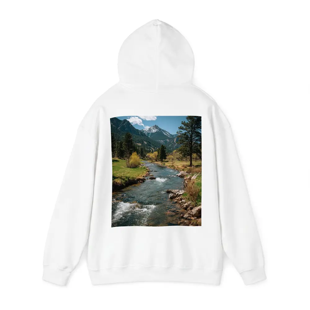 Mountain River Stream Rocky Colorado Landscape – Hoodies