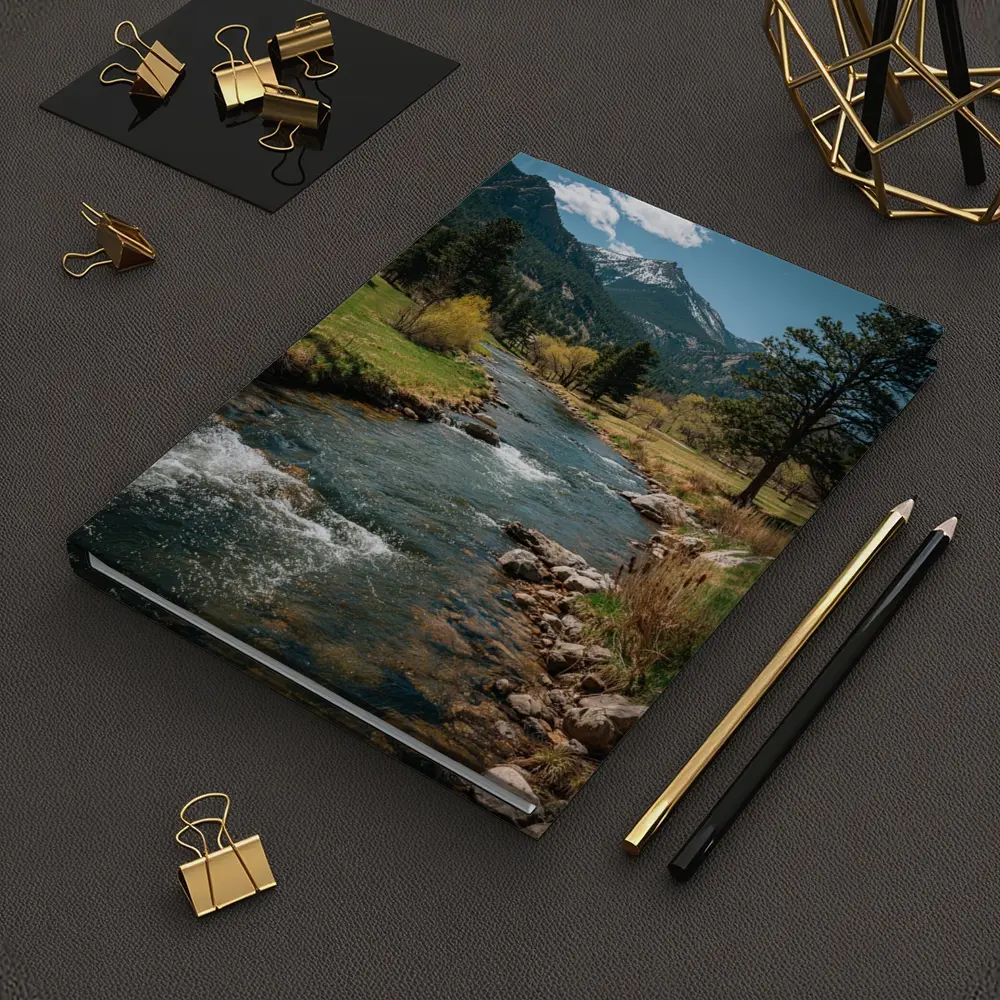 Mountain River Stream Rocky Colorado Landscape – Notebooks