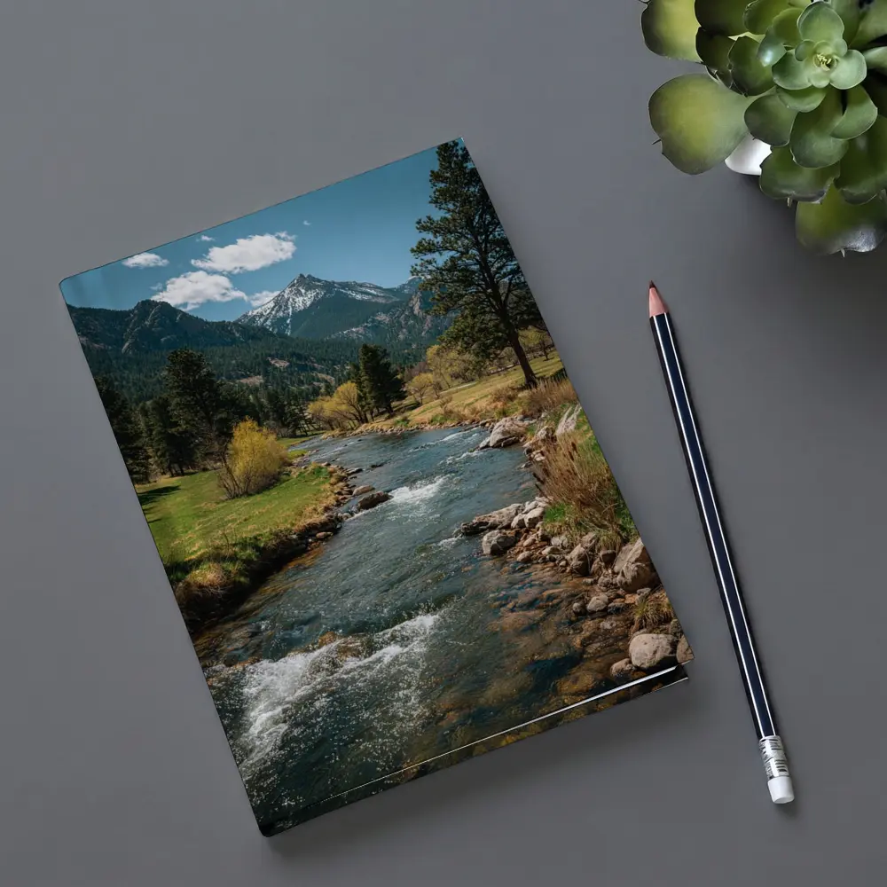 Mountain River Stream Rocky Colorado Landscape – Notebooks