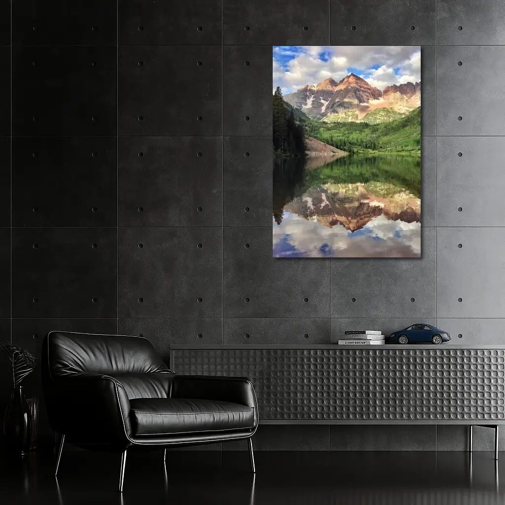Maroon Bells Mountain Lake Reflection Colorado – Wall Art