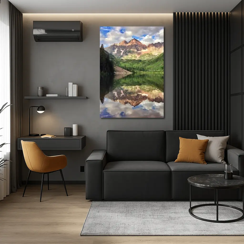 Maroon Bells Mountain Lake Reflection Colorado – Wall Art