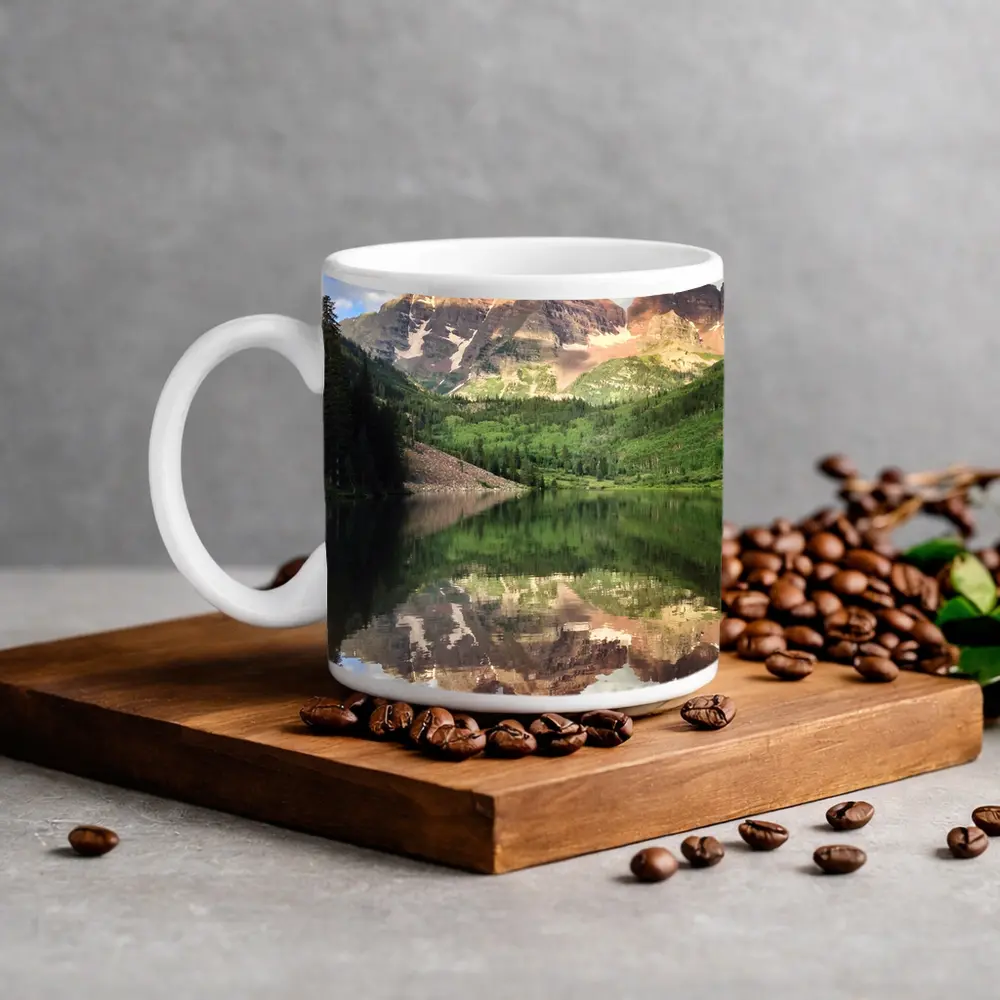 Maroon Bells Mountain Lake Reflection Colorado – Mugs