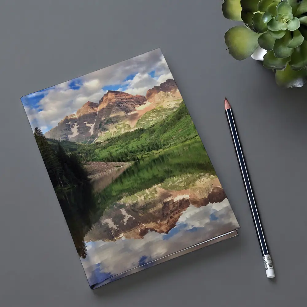 Maroon Bells Mountain Lake Reflection Colorado – Notebooks
