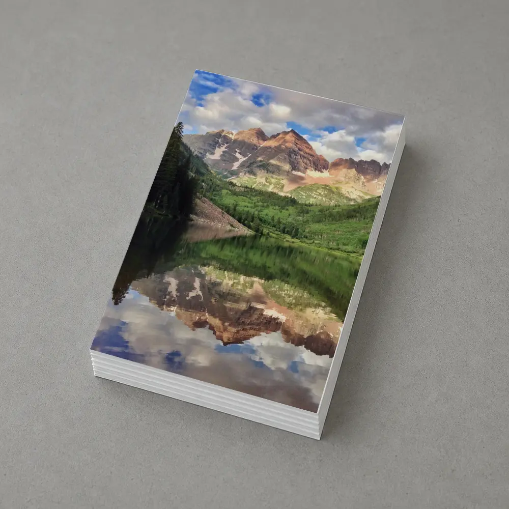 Maroon Bells Mountain Lake Reflection Colorado – Postcards