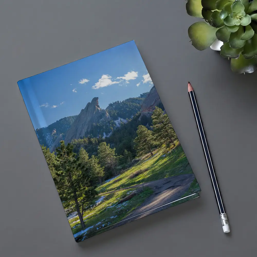 Flatirons Boulder Colorado Mountain Trail View – Notebooks