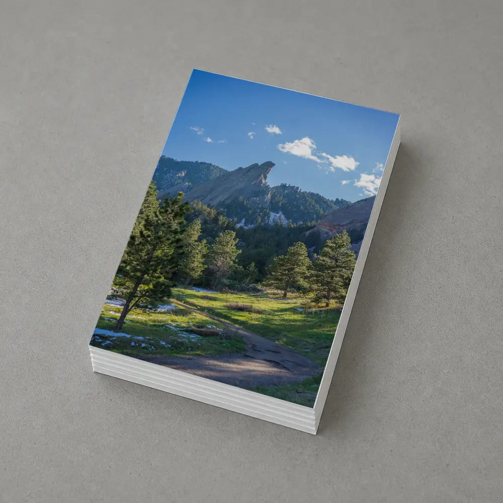 Flatirons Boulder Colorado Mountain Trail View – Postcards