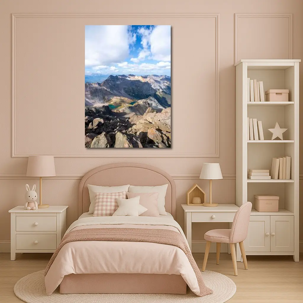 Rocky Mountain Summit View Turquoise Lakes – Wall Art