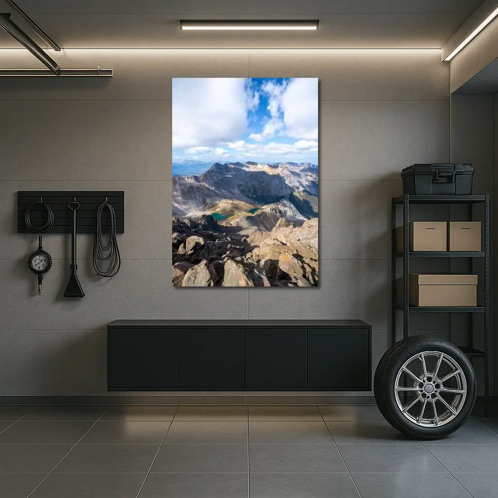 Rocky Mountain Summit View Turquoise Lakes – Wall Art