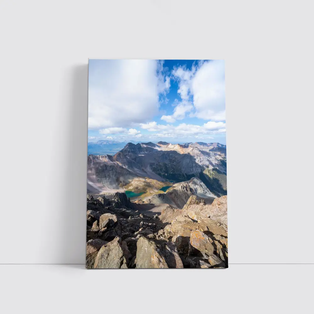 Rocky Mountain Summit View Turquoise Lakes – Wall Art