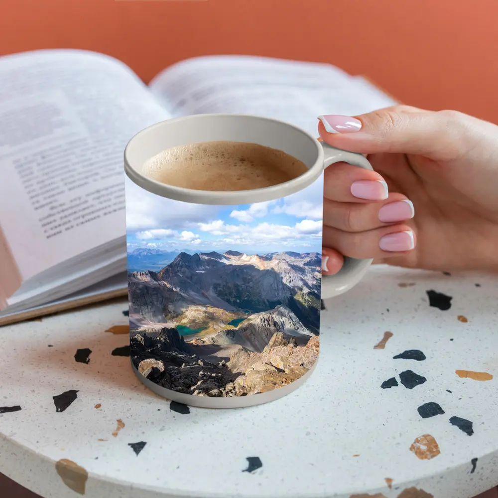 Rocky Mountain Summit View Turquoise Lakes – Mugs