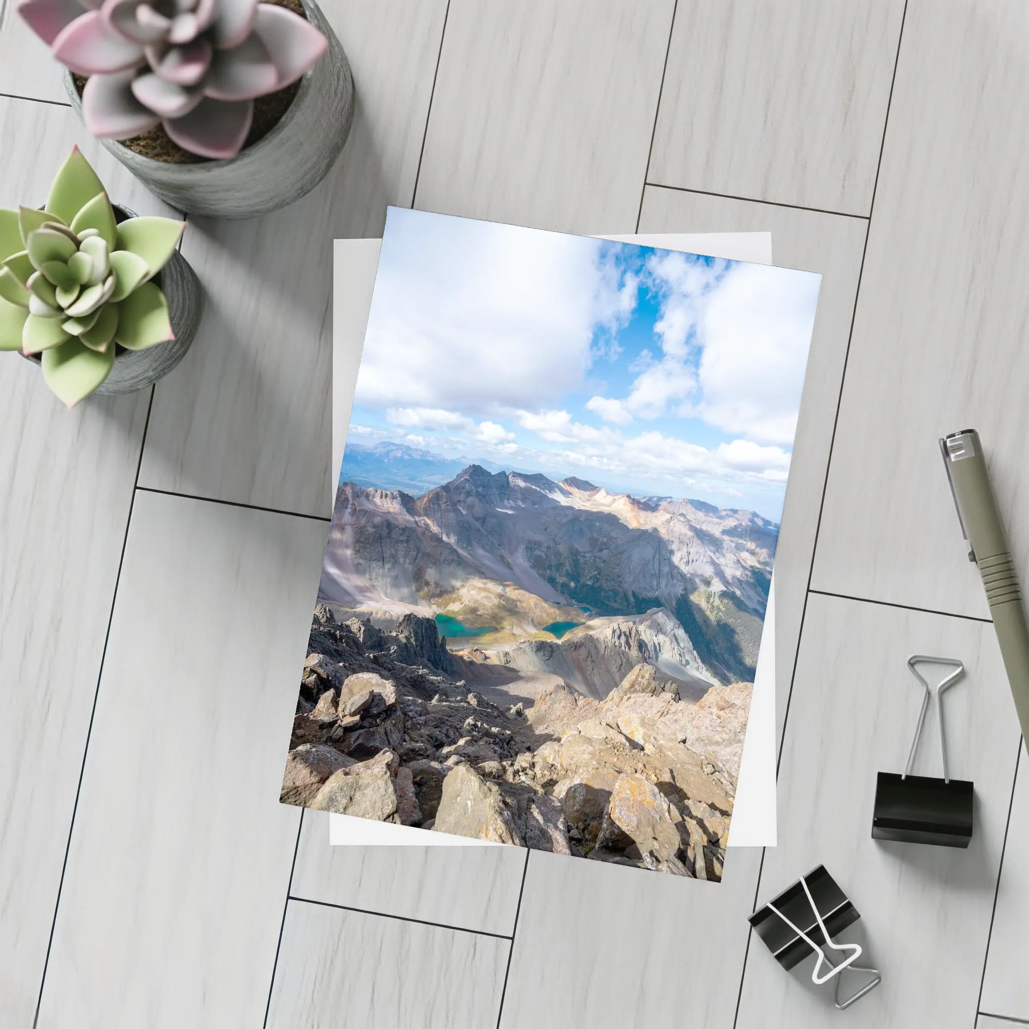Rocky Mountain Summit View Turquoise Lakes – Postcards