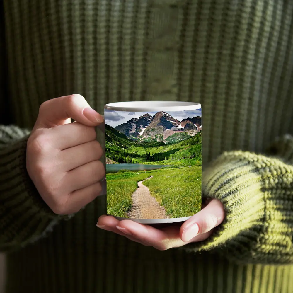 Maroon Bells Trail Colorado Mountain Lake – Mugs