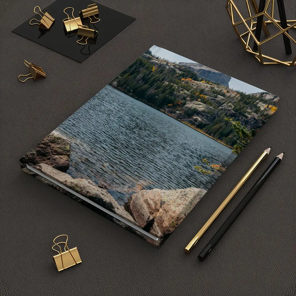 Alpine Lake Rocky Mountain Autumn Forest – Notebooks