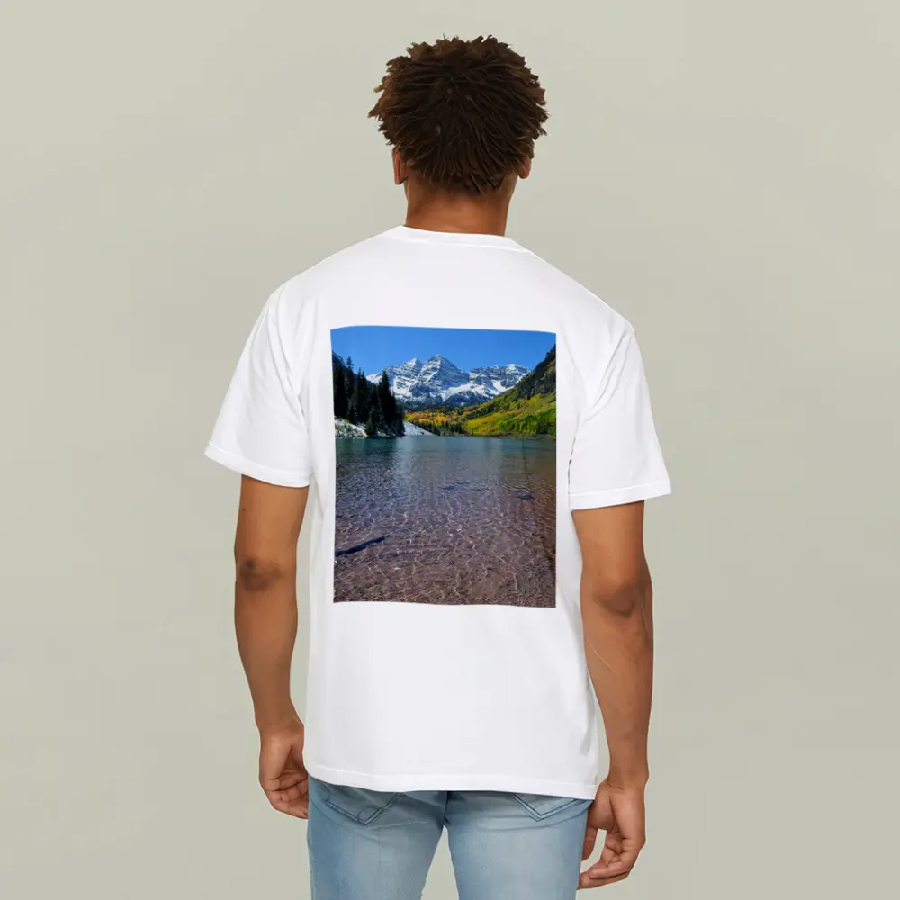 Maroon Bells Lake Colorado Mountains Autumn – T-Shirts