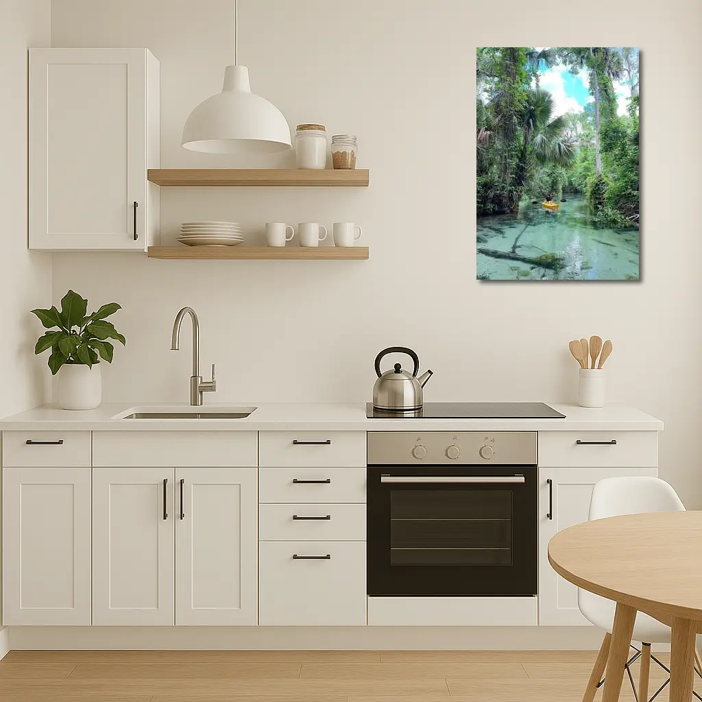 Kayaking Through Lush Florida Spring River – Wall Art