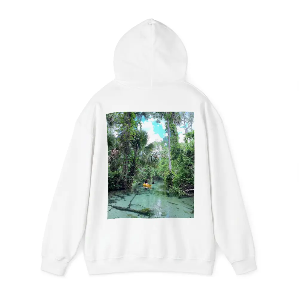 Kayaking Through Lush Florida Spring River – Hoodies