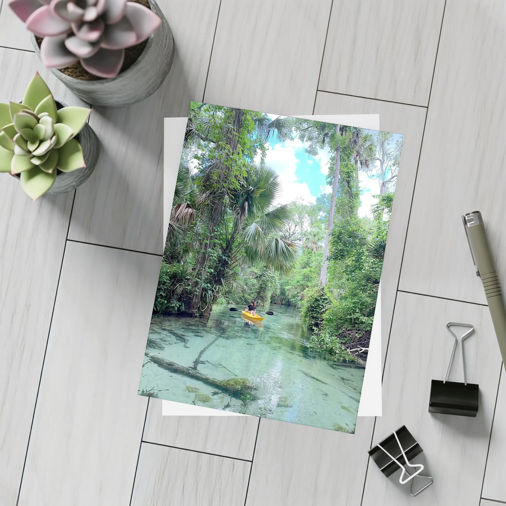 Kayaking Through Lush Florida Spring River – Postcards