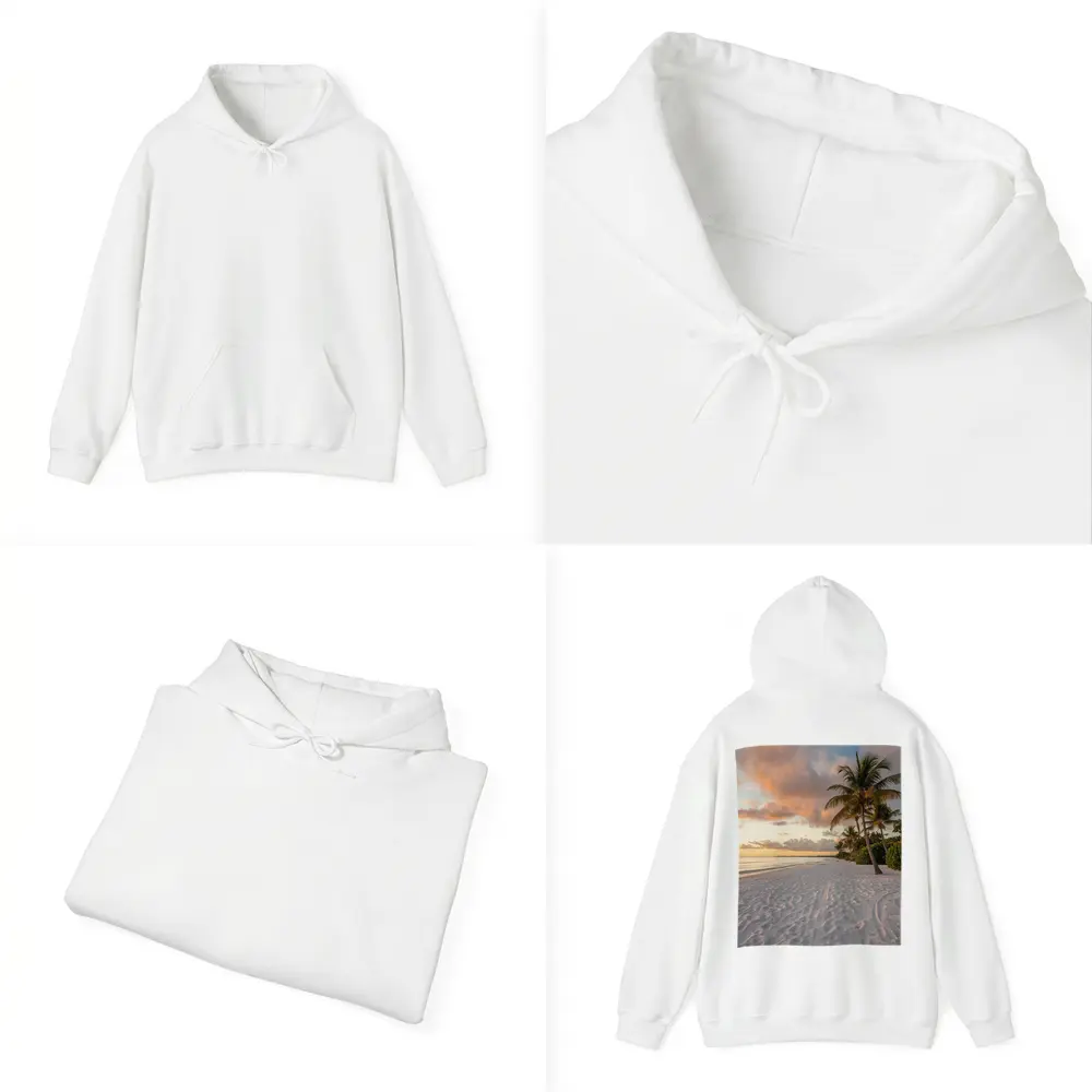 Tropical Beach Palm Tree Sunset Sky – Hoodies