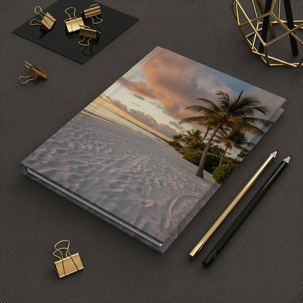 Tropical Beach Palm Tree Sunset Sky – Notebooks