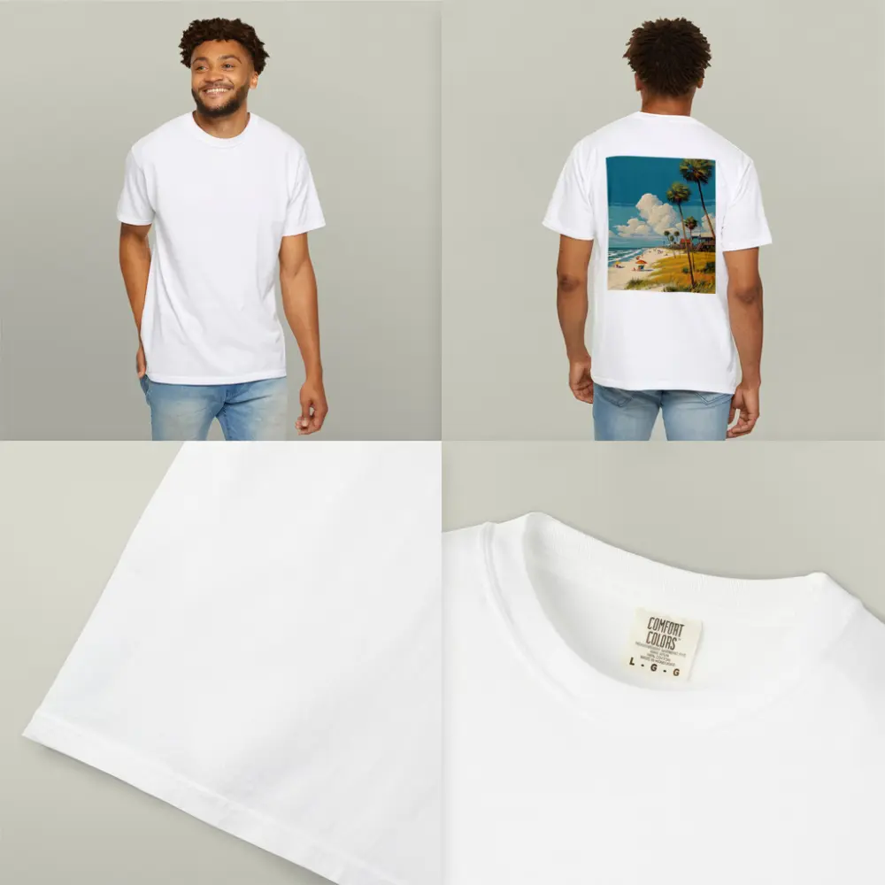 Florida Beach Palm Trees Retro Travel Art – T-Shirts