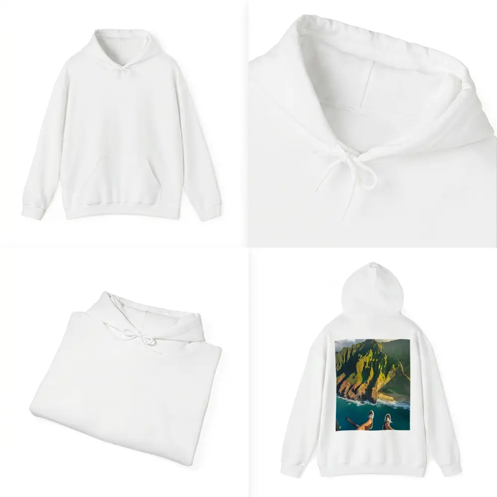 Aerial View Na Pali Coast Kauai Hawaii – Hoodies