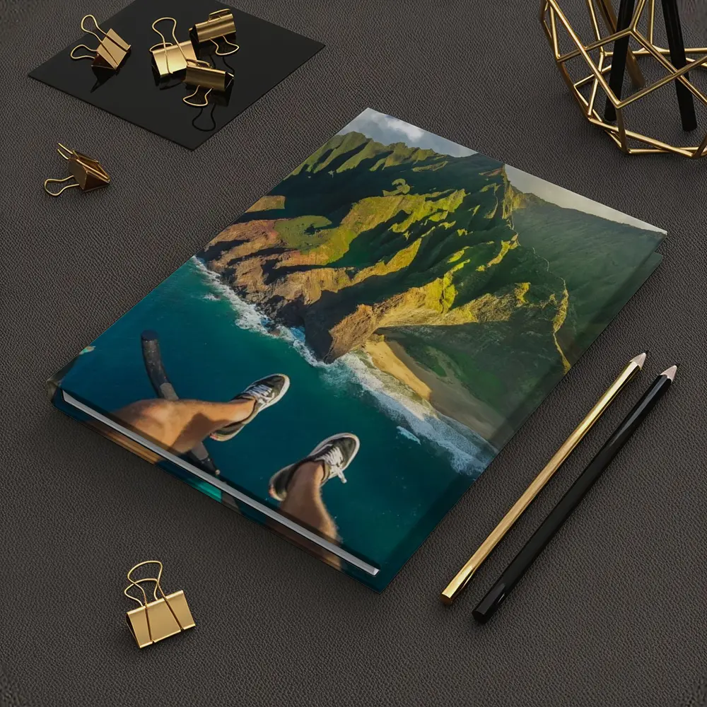 Aerial View Na Pali Coast Kauai Hawaii – Notebooks