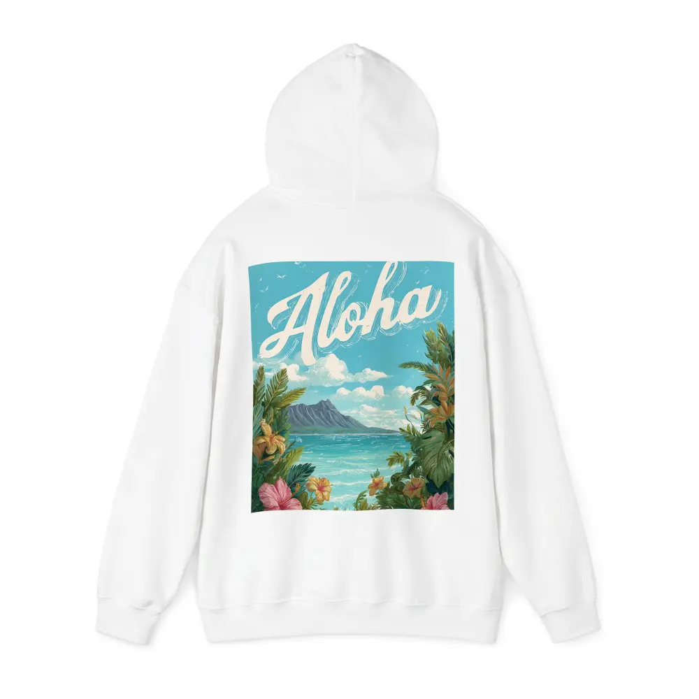 Aloha Hawaii Tropical Hibiscus Ocean Retro Art – Hoodies
