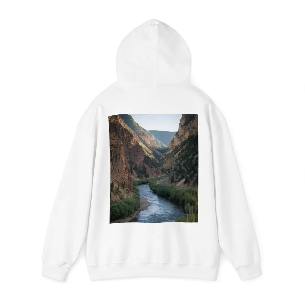 River Canyon Winding Through Red Cliffs – Hoodies