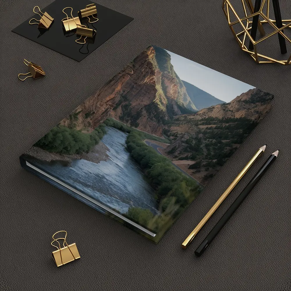 River Canyon Winding Through Red Cliffs – Notebooks