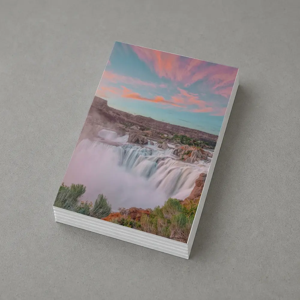 Shoshone Falls Idaho Sunset Sky Waterfall – Postcards