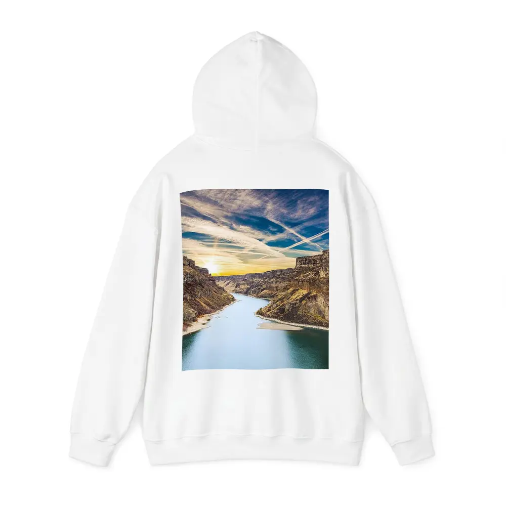 Canyon River Valley Sunset Sky View – Hoodies