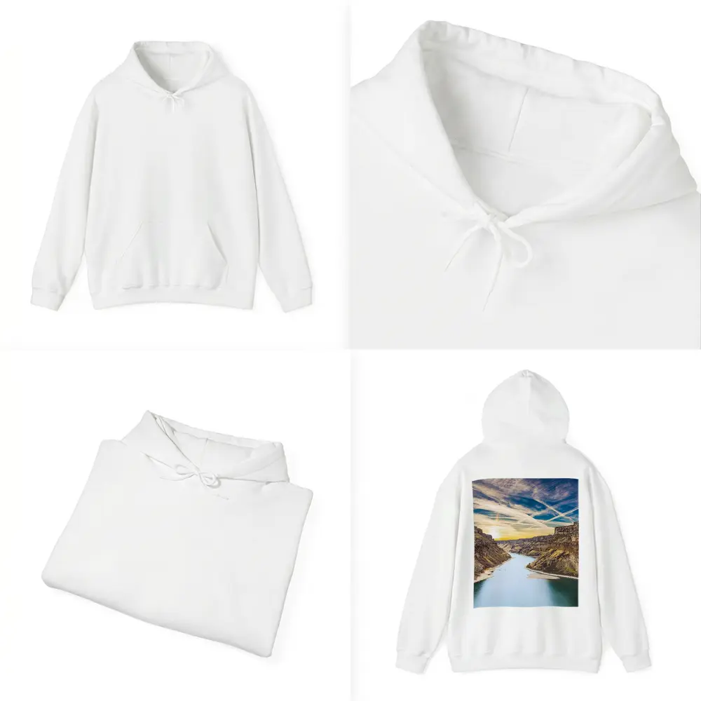 Canyon River Valley Sunset Sky View – Hoodies