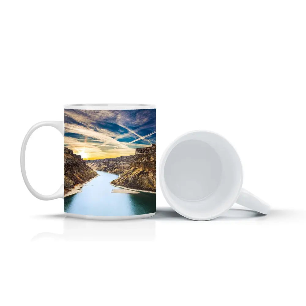 Canyon River Valley Sunset Sky View – Mugs