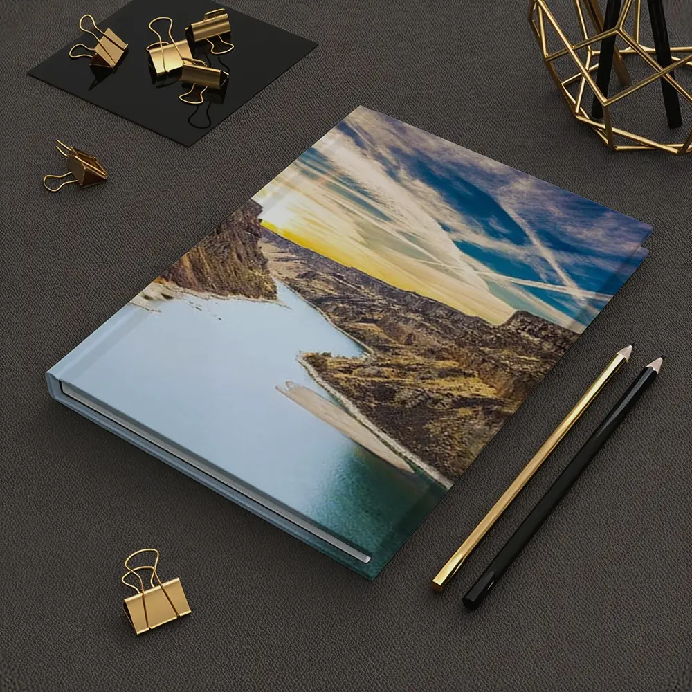 Canyon River Valley Sunset Sky View – Notebooks